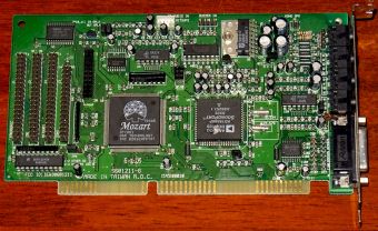 Oak Technology S601211-G, Mozart OTI601 OPL3 SoundPort, inkl. CD-ROM Ports, FCC-ID: IEW30601211, ISA Soundkarte 1994